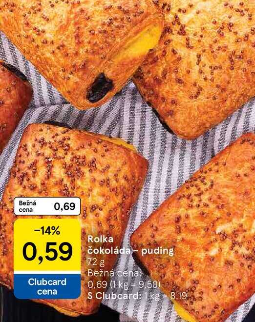 Rolka čokoláda puding 72 g 