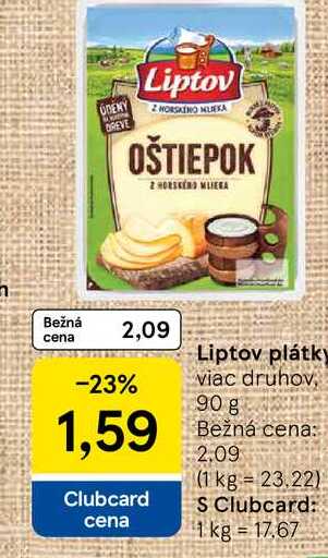 Liptov plátky viac druhov, 100g