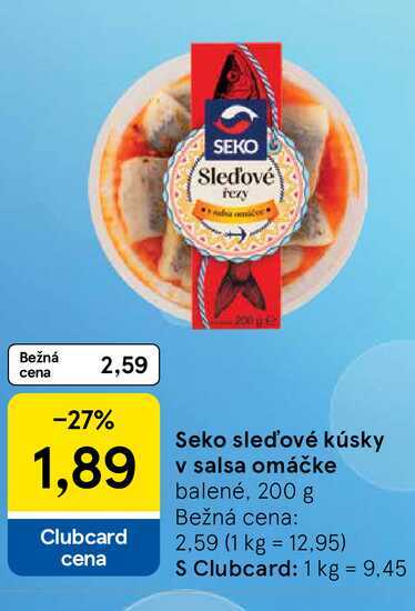 Seko sleďové kúsky v salsa omáčke balené, 200 g 