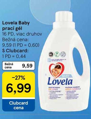Lovela Baby prací gél 16 PD, viac druhov