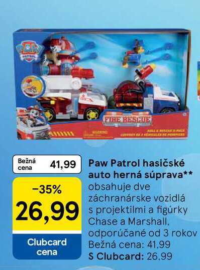 Paw Patrol hasičské auto herná súprava