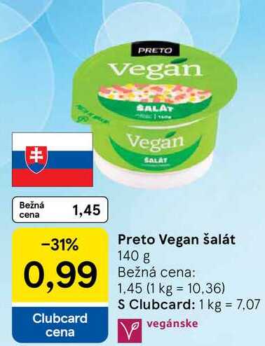 Preto Vegan šalát, 140 g