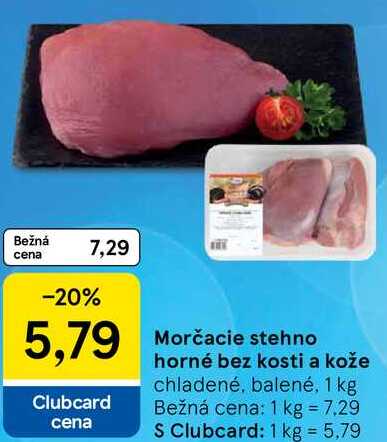 Morčacie stehno horné bez kosti a kože, 1 kg 
