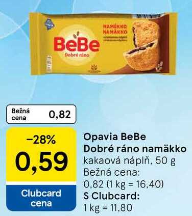 Opavia BeBe Dobré ráno namäkko, 50 g