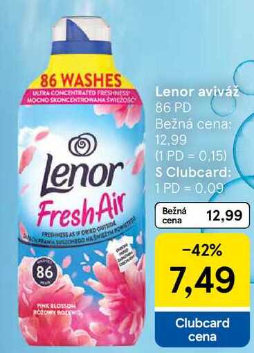 Lenor aviváž, 86 PD 
