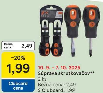 Súprava skrutkovačov, 2 ks 
