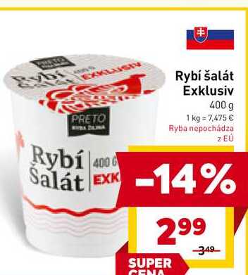 Rybí šalát Exklusiv 400 g 