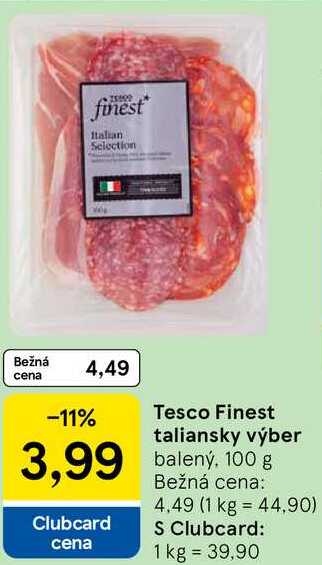 Tesco Finest taliansky výber, 100 g