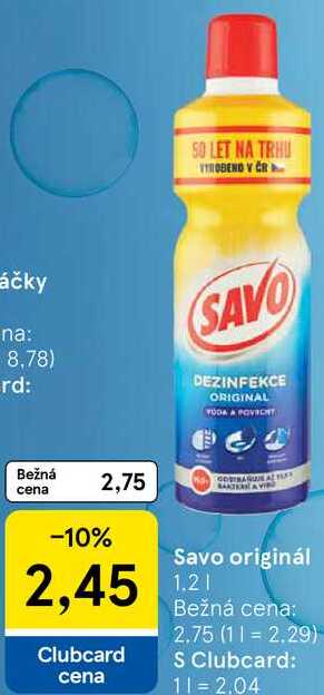Savo originál, 1,2 l