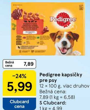 Pedigree kapsičky pre psy, 12x 100 g