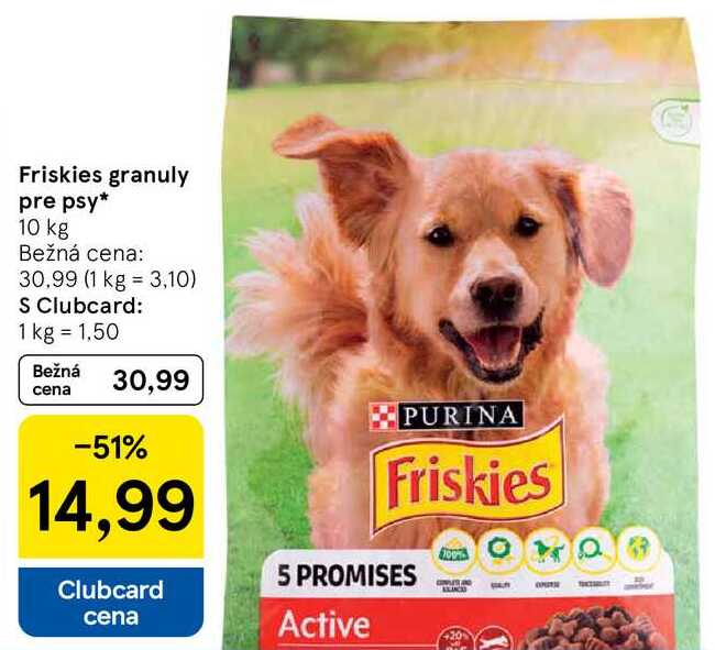 Friskies granuly pre psy, 10 kg
