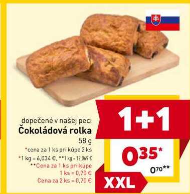 Čokoládová rolka 58 g