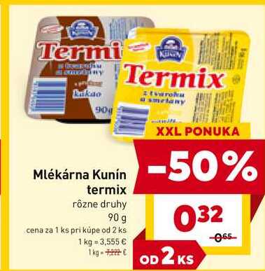 Kunín termix rôzne druhy 90 g 