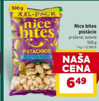 Nice bites pistácie 500g