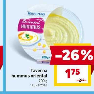 Taverna hummus oriental 200 g