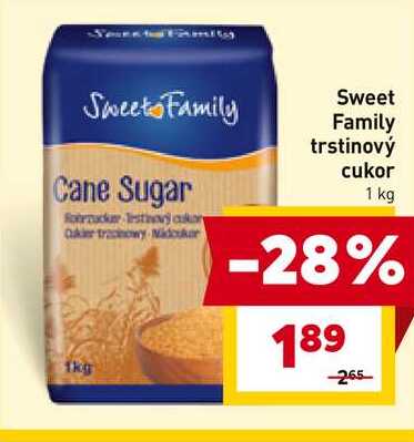 Sweet Family trstinový cukor 1 kg