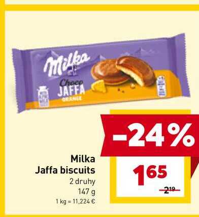 Milka Jaffa biscuits 2 druhy 147 g