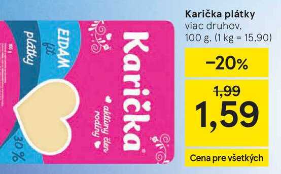 Karička plátky, 100 g