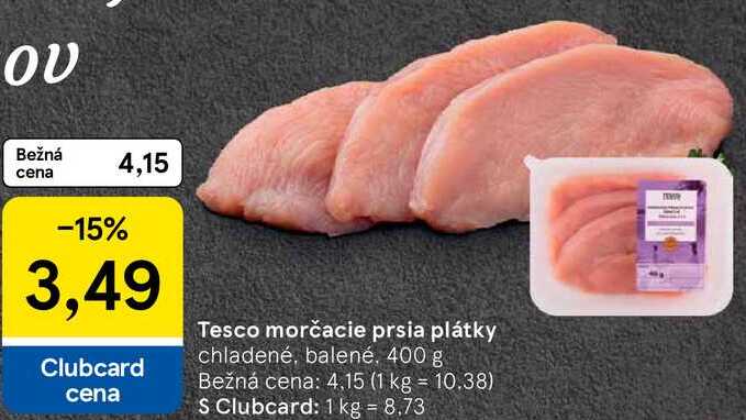 Tesco morčacie prsia plátky, 400 g