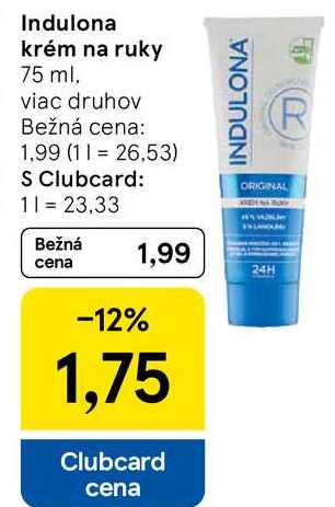 Indulona krém na ruky, 75 ml