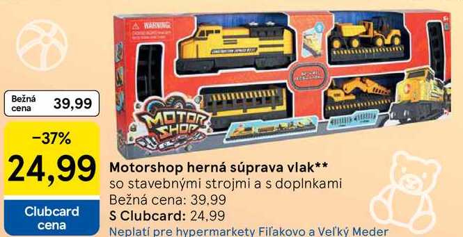 Motorshop herná súprava vlak