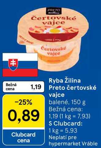  Ryba Žilina Preto čertovské vajce, 150 g