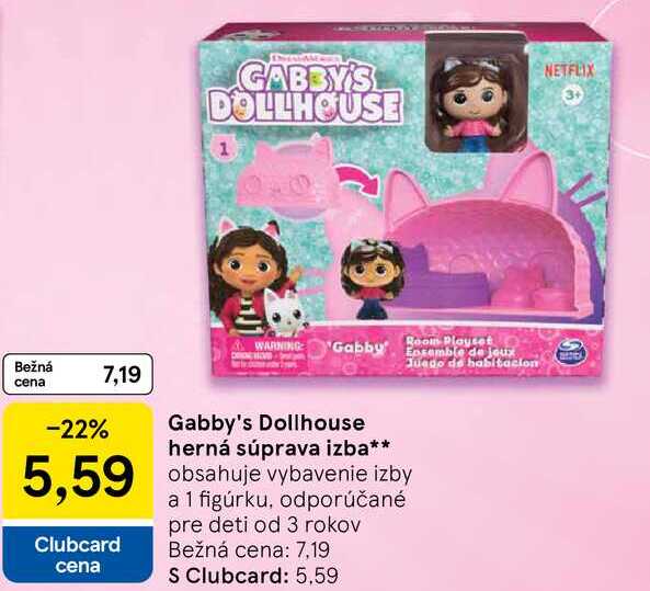 Gabby's Dollhouse herná súprava izba