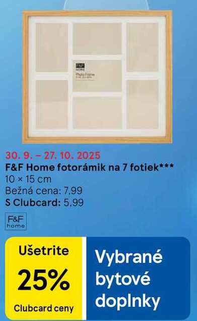 F&F Home fotorámik na 7 fotiek