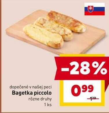 Bagetka piccolo rôzne druhy 1 ks 