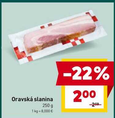 Oravská slanina 250 g 