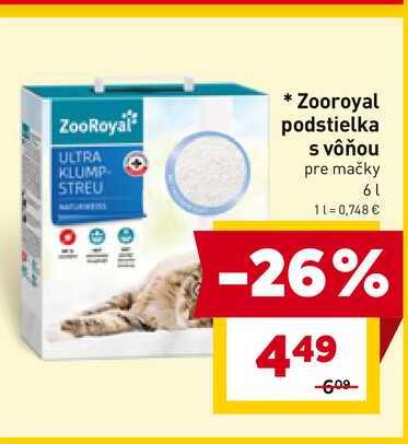 Zooroyal podstielka s vôňou pre mačky 6l