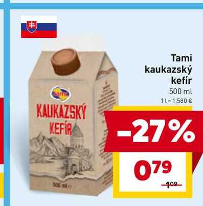 Tami kaukazský kefír 500 ml  v akcii