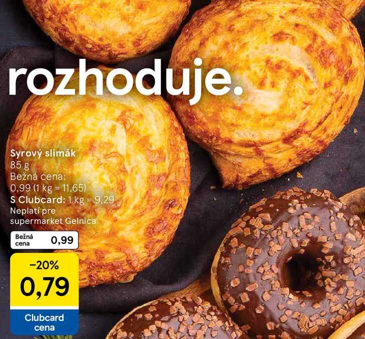 Syrový slimák, 85 g 