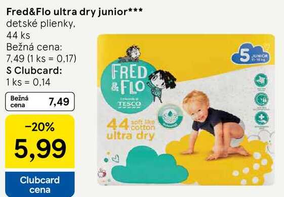 Fred&Flo ultra dry junior, 44 ks 