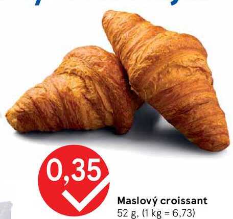 Maslový croissant, 52 g