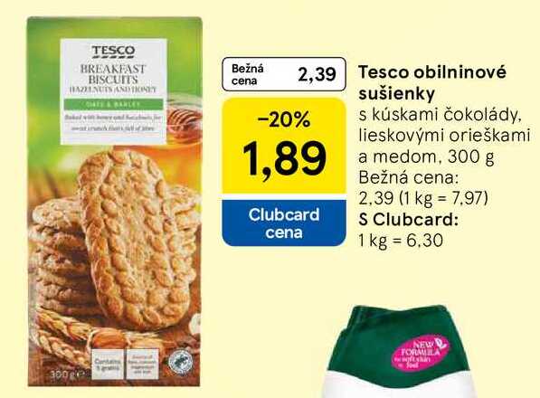 Tesco obilninové sušienky, 300 g