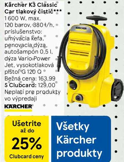 Kärcher K3 Classic Car tlakový čistič
