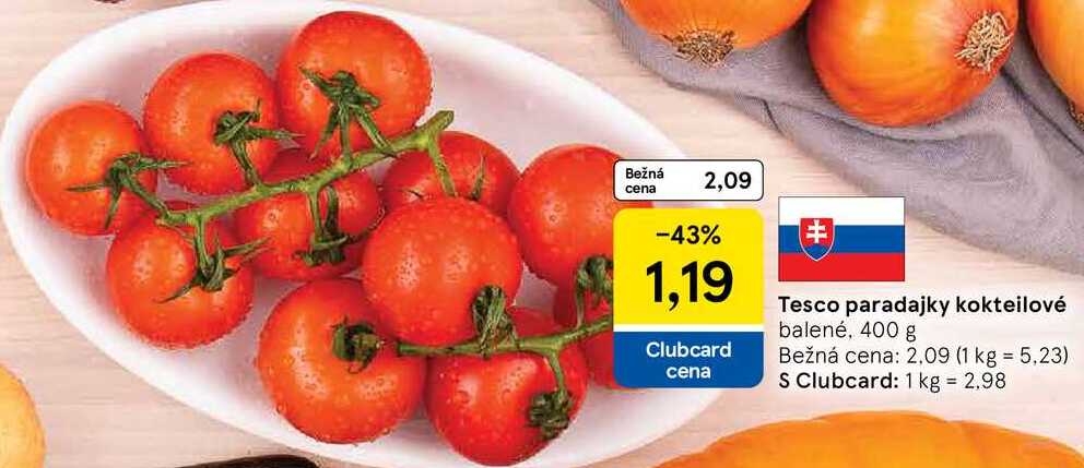 Tesco paradajky kokteilové, 400 g