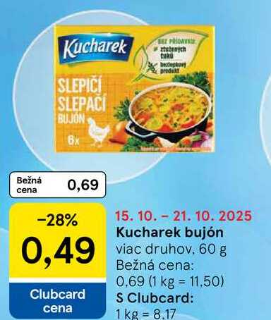 Kucharek bujón, 60 g