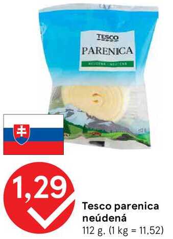 Tesco parenica neúdená, 112 g