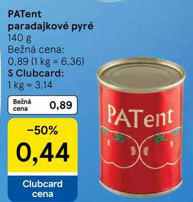 PATent paradajkové pyré, 140 g 