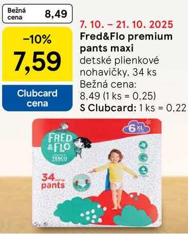 Fred&Flo premium pants maxi, 34 ks 
