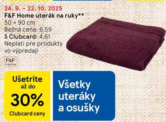 F&F Home uterák na ruky