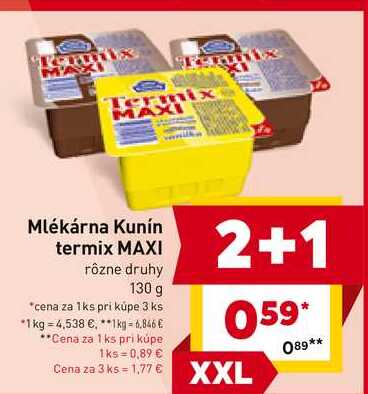 Kunín termix MAXI rôzne druhy 130 g 