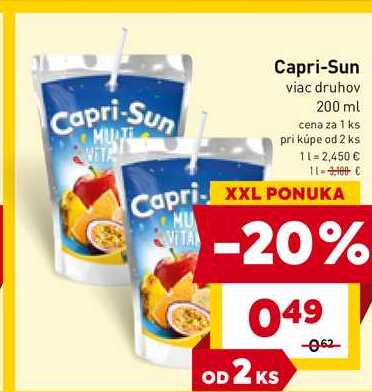 Capri-Sun viac druhov 200 ml 