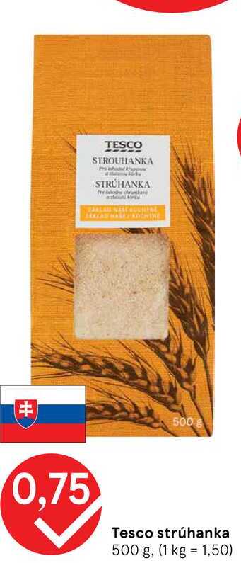 TESCO STROUHANKA STRÚHANKA 500 g