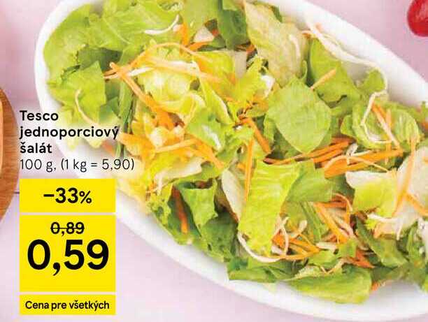 Tesco jednoporciový šalát 100 g