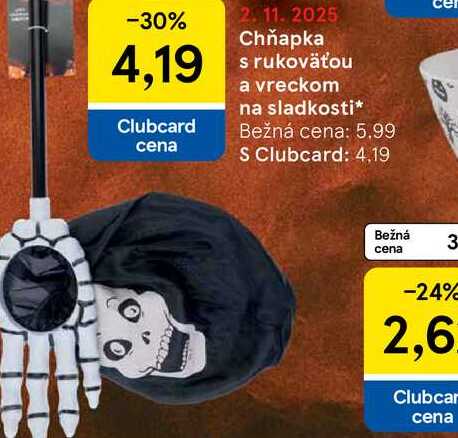 Chñapka s rukoväťou a vreckom na sladkosti 