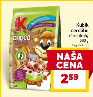 Kubík cereálie rôzne druhy 500 g