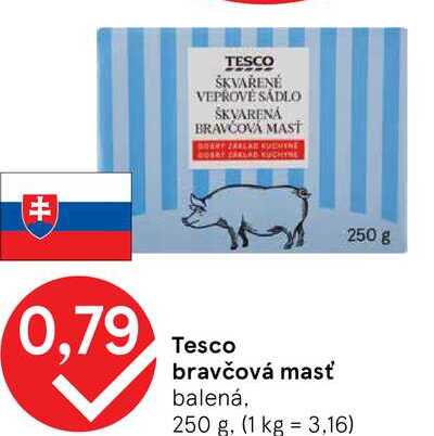 Tesco bravčová masť, 250 g